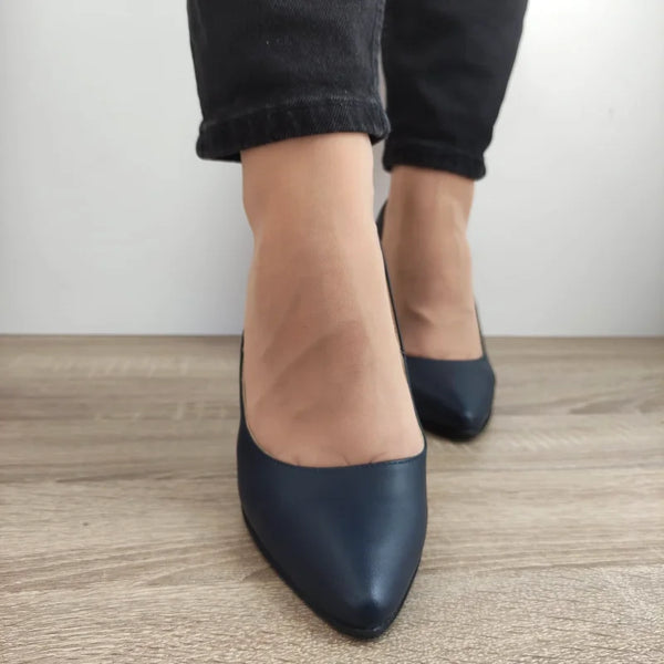 PANTOFI ELEGANTI DAMA PERLLA 5120 BLEUMARIN - imagine 5