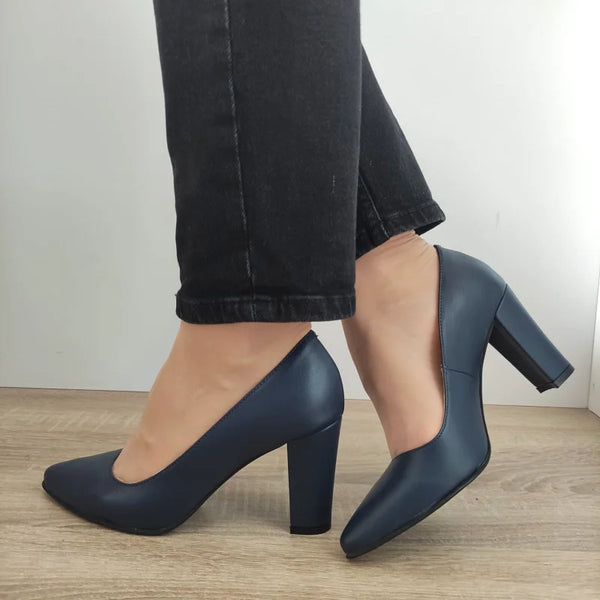 PANTOFI ELEGANTI DAMA PERLLA 5120 BLEUMARIN - imagine 2