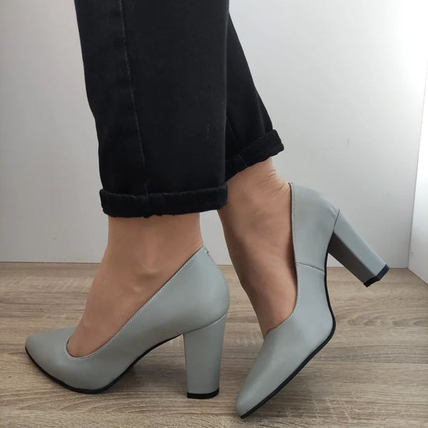 PANTOFI ELEGANTI DAMA PERLLA 5120 GRI - imagine 5