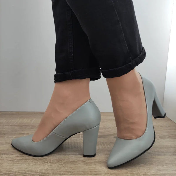 PANTOFI ELEGANTI DAMA PERLLA 5120 GRI - imagine 2