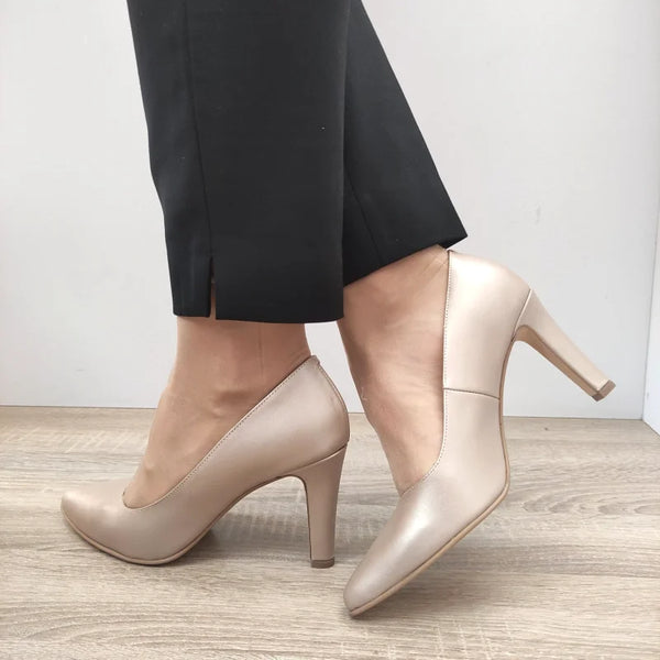 PANTOFI ELEGANTI DAMA PERLLA 5121-24 NUDE SIDEF - imagine 2