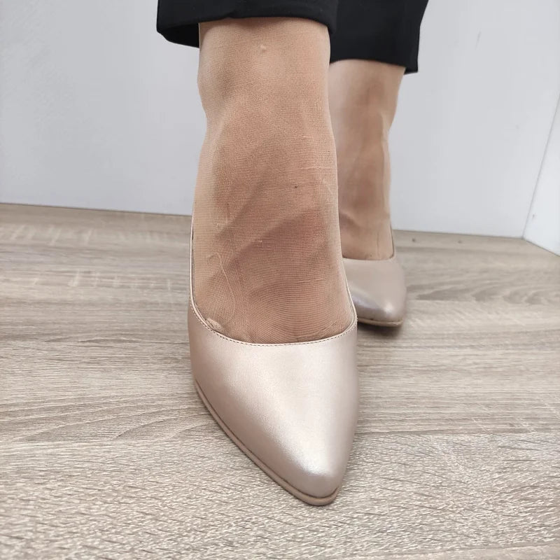 PANTOFI ELEGANTI DAMA PERLLA 5121-24 NUDE SIDEF - imagine 3