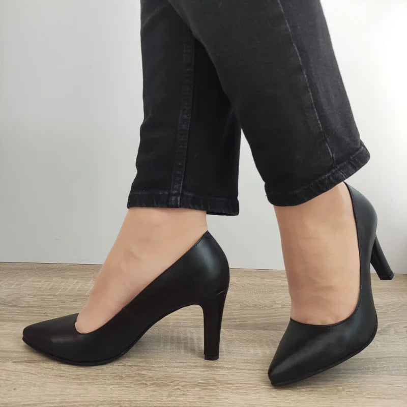 PANTOFI ELEGANTI DAMA PERLLA 5121-4 NEGRI - imagine 5
