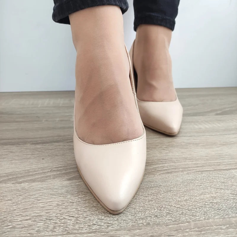 PANTOFI ELEGANTI DAMA PERLLA 515-2 NUDE - imagine 5