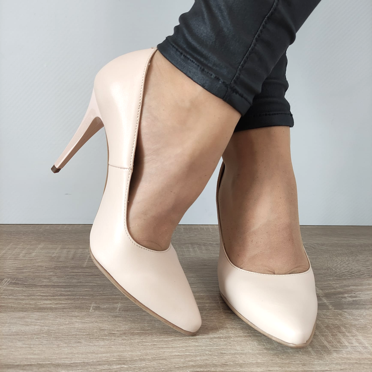 PANTOFI ELEGANTI DAMA PERLLA 53-62 ROZ NUDE - imagine 5