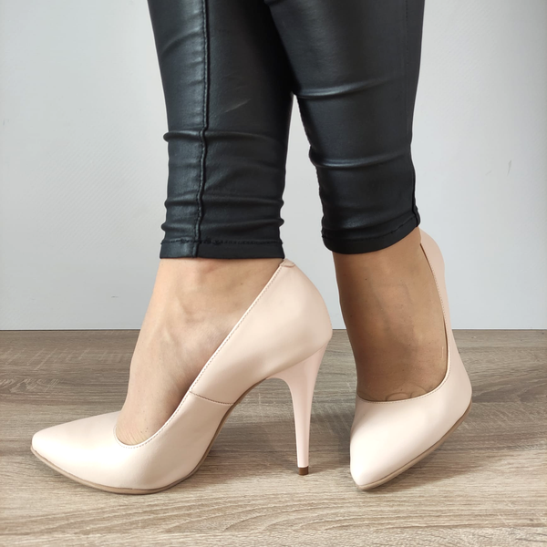 PANTOFI ELEGANTI DAMA PERLLA 53-62 ROZ NUDE - imagine 3