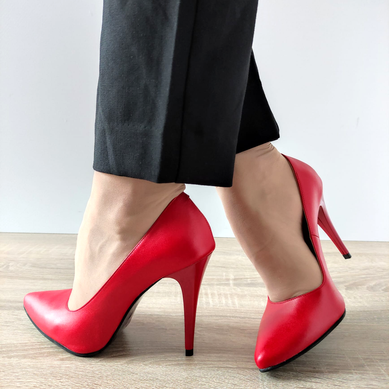 PANTOFI ELEGANTI DAMA PERLLA 53-64 ROSII - imagine 2