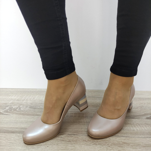 PANTOFI ELEGANȚI DAMĂ PERLLA 582-1 BEJ - imagine 4