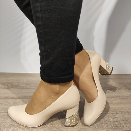PANTOFI ELEGANTI DAMA SALA 9930 1946 NUDE
