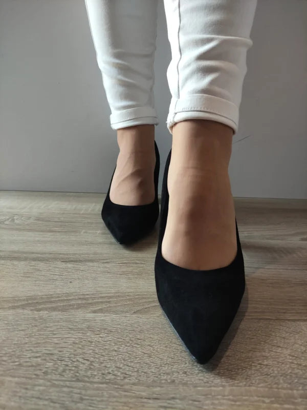 PANTOFI ELEGANTI DAMA TAMARIS 22427-43 NEGRI VELUR