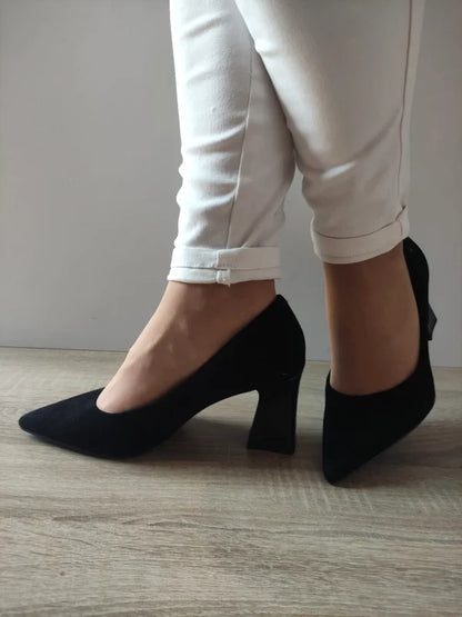 PANTOFI ELEGANTI DAMA TAMARIS 22427-43 NEGRI VELUR