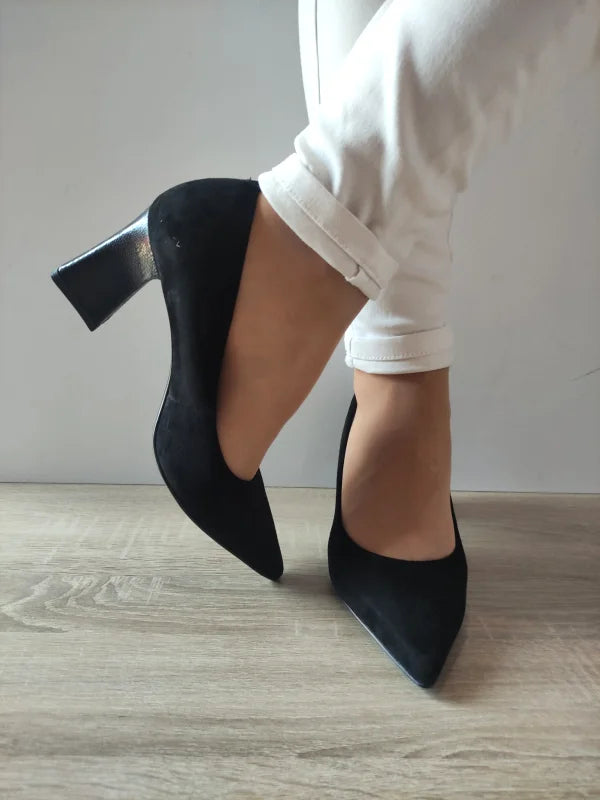 PANTOFI ELEGANTI DAMA TAMARIS 22427-43 NEGRI VELUR