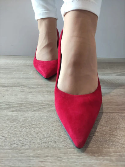 PANTOFI ELEGANTI DAMA TAMARIS 22427-43 ROSII VELUR