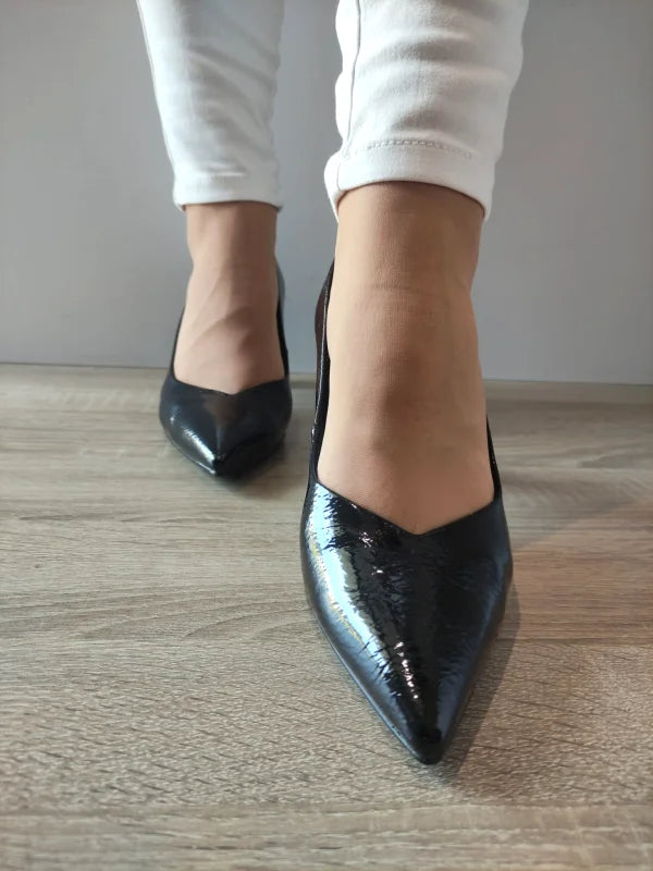 PANTOFI ELEGANTI DAMA TAMARIS 22452-45 NEGRI LAC - imagine 4