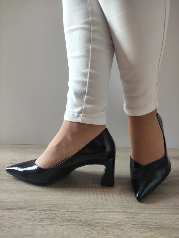 PANTOFI ELEGANTI DAMA TAMARIS 22452-45 NEGRI LAC - imagine 3