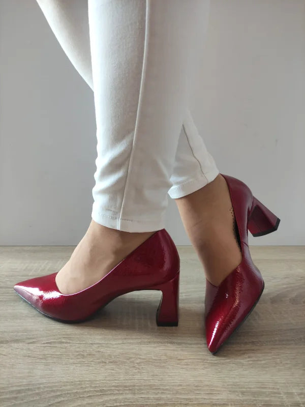 PANTOFI ELEGANTI DAMA TAMARIS 22452-45 ROSII LAC