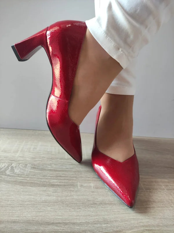 PANTOFI ELEGANTI DAMA TAMARIS 22452-45 ROSII LAC
