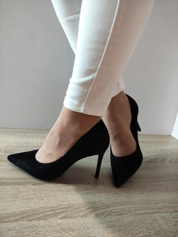 PANTOFI ELEGANTI DAMA TAMARIS 22480-42 NEGRI VELUR - imagine 2