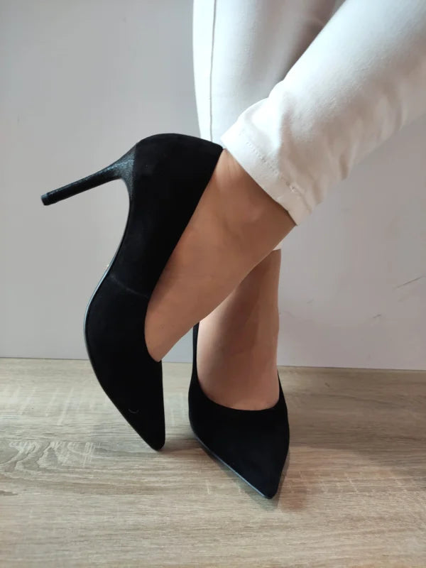PANTOFI ELEGANTI DAMA TAMARIS 22480-42 NEGRI VELUR - imagine 3