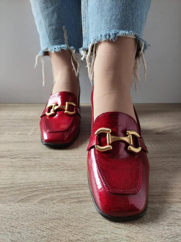 PANTOFI ELEGANTI DAMA TAMARIS 24316-43 ROSII LAC - imagine 3