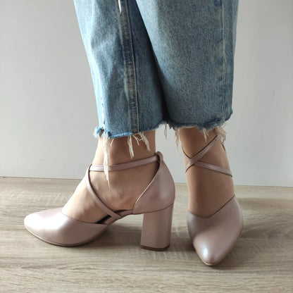 PANTOFI ELEGANTI DECUPATI DAMA ANTONIO 35216 GREJ SIDEF