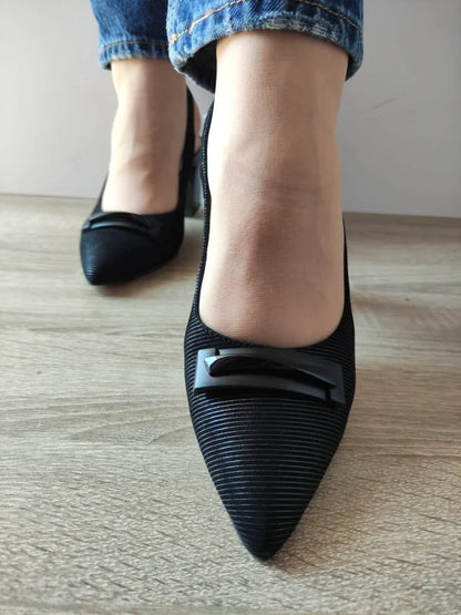 PANTOFI ELEGANTI DECUPATI DAMA EPICA 60022 01-I NEGRI VELUR