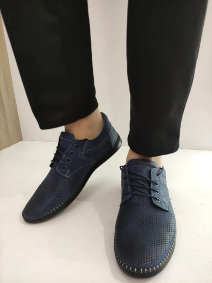 PANTOFI PERFORATI BARBATI BIO FLEX 138 ALBASTRI