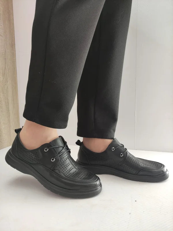 PANTOFI PERFORATI BARBATI MELS 883-L17 NEGRI - imagine 7