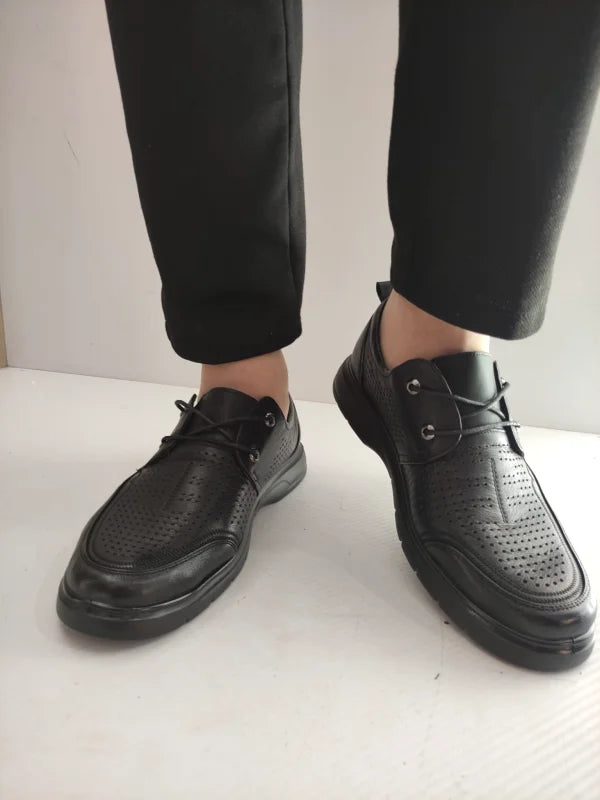 PANTOFI PERFORATI BARBATI MELS 883-L17 NEGRI - imagine 8