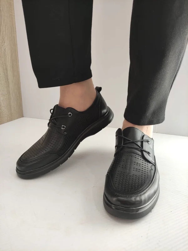 PANTOFI PERFORATI BARBATI MELS 883-L17 NEGRI - imagine 9