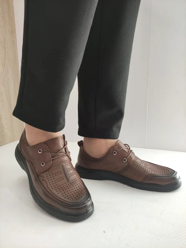 PANTOFI PERFORATI BARBATI MELS 883L-17 MARO - imagine 3