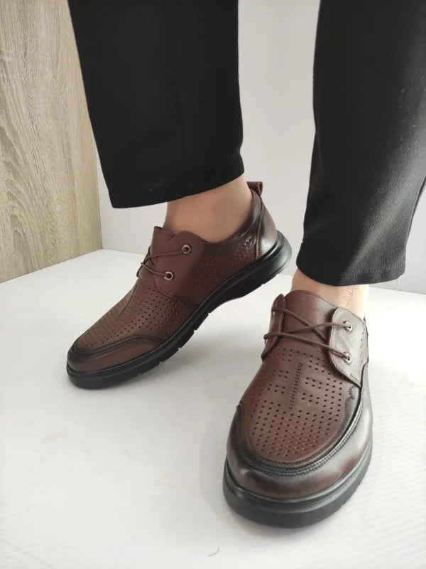 PANTOFI PERFORATI BARBATI MELS 883L-17 MARO - imagine 4