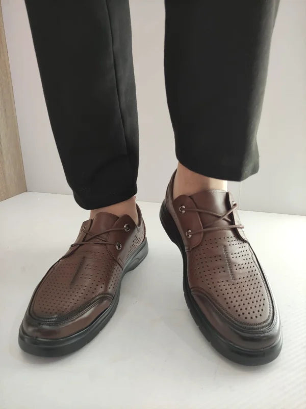 PANTOFI PERFORATI BARBATI MELS 883L-17 MARO - imagine 5