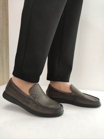 PANTOFI PERFORATI BARBATI MELS 891-L008 GREY