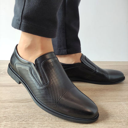 PANTOFI PERFORATI BARBATI OTTER 640003B 01-N NEGRI