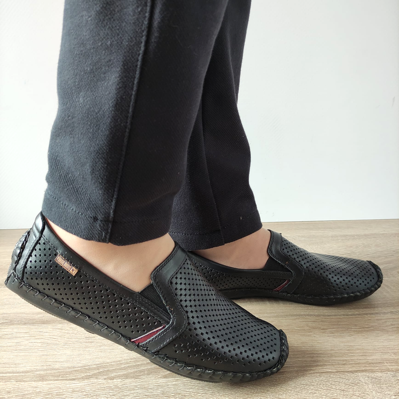 PANTOFI PERFORATI BARBATI PIKOLINOS 09Z-3100 NEGRI - imagine 2