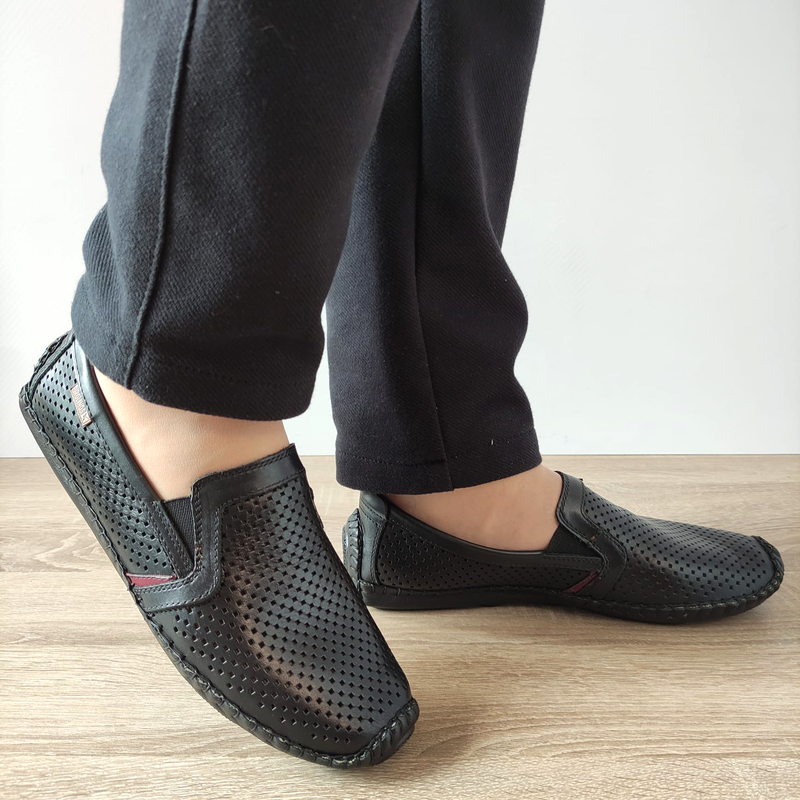 PANTOFI PERFORATI BARBATI PIKOLINOS 09Z-3100 NEGRI - imagine 3