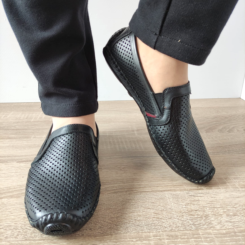 PANTOFI PERFORATI BARBATI PIKOLINOS 09Z-3100 NEGRI - imagine 5