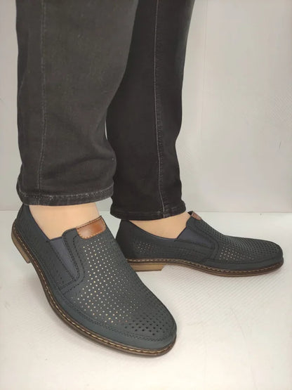 PANTOFI PERFORATI BARBATI RIEKER 13459-14 BLEUMARIN