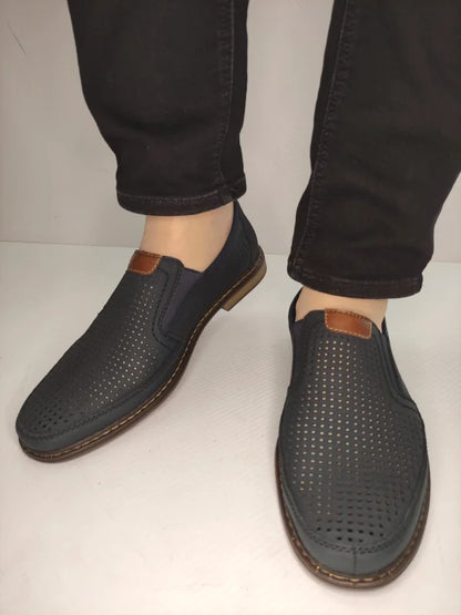 PANTOFI PERFORATI BARBATI RIEKER 13459-14 BLEUMARIN