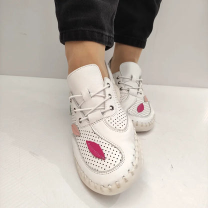 PANTOFI PERFORATI DAMA BIO FLEX ST-622 ALBI