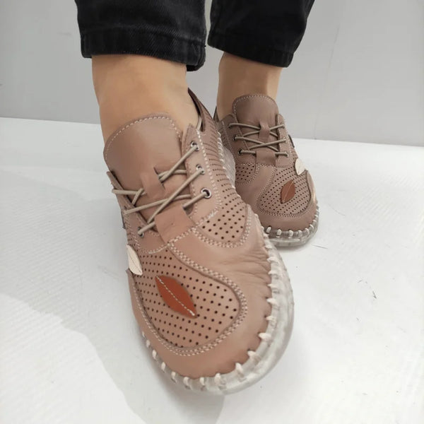 PANTOFI PERFORATI DAMA BIO FLEX ST-622 GREJ - imagine 5
