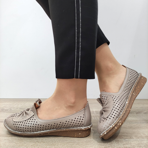 PANTOFI PERFORATI DAMA DOGATI 101131-1 GREJ - imagine 2
