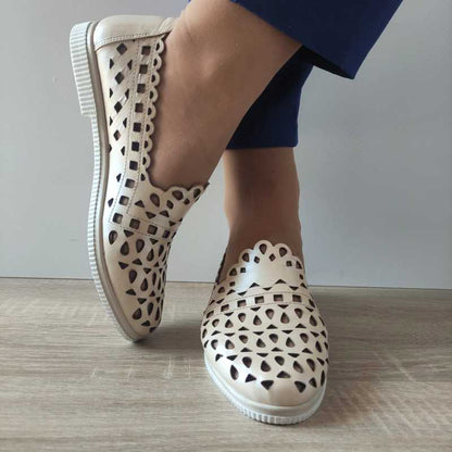 PANTOFI PERFORATI DAMA DOGATI 106 BEJ SIDEF