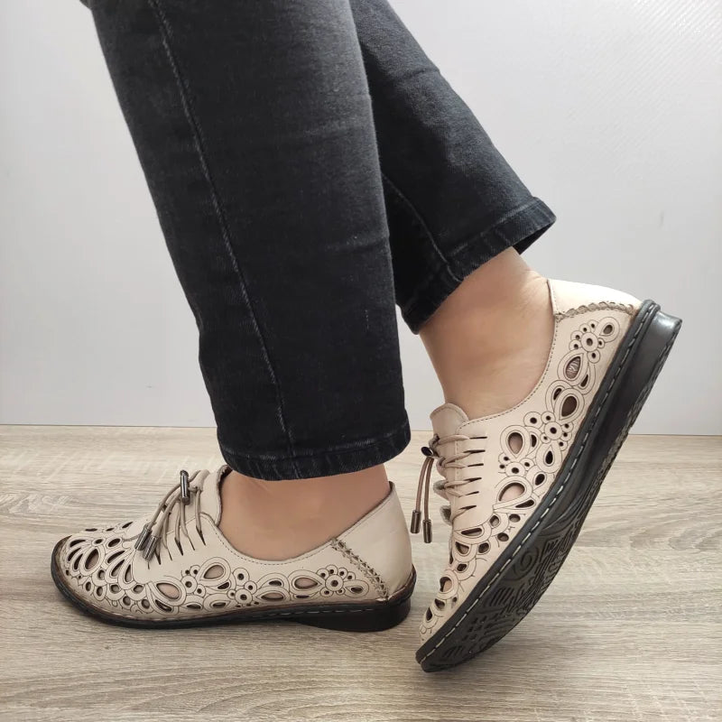 PANTOFI PERFORATI DAMA DOGATI 1154-1 BEJ - imagine 4