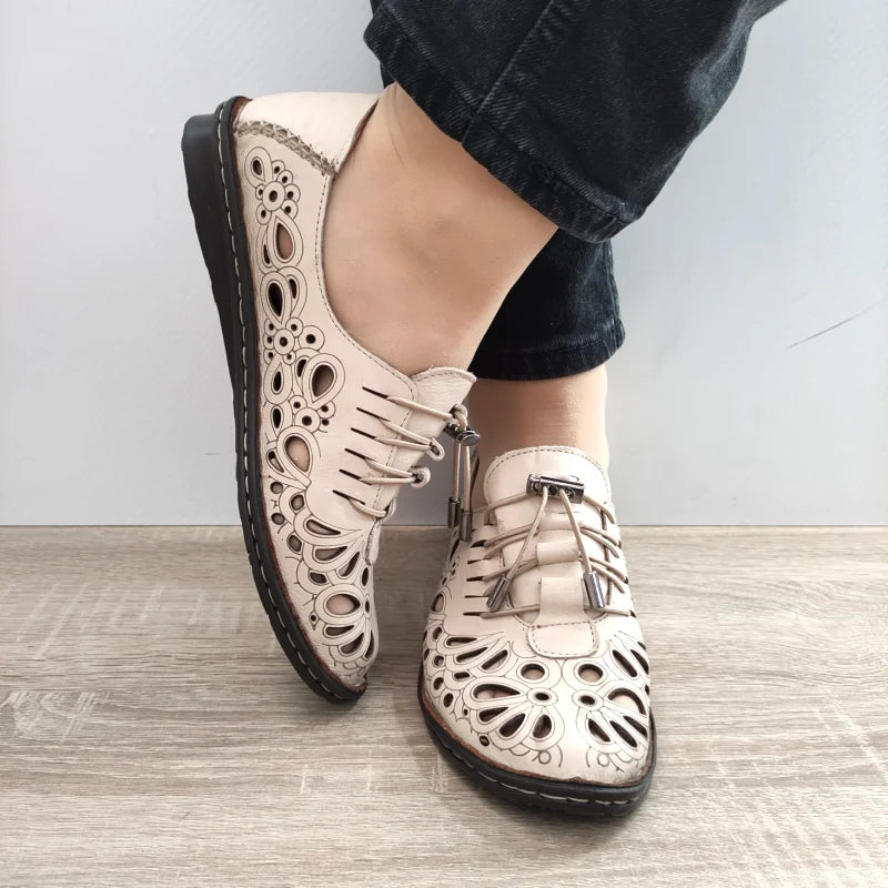 PANTOFI PERFORATI DAMA DOGATI 1154-1 BEJ - imagine 5