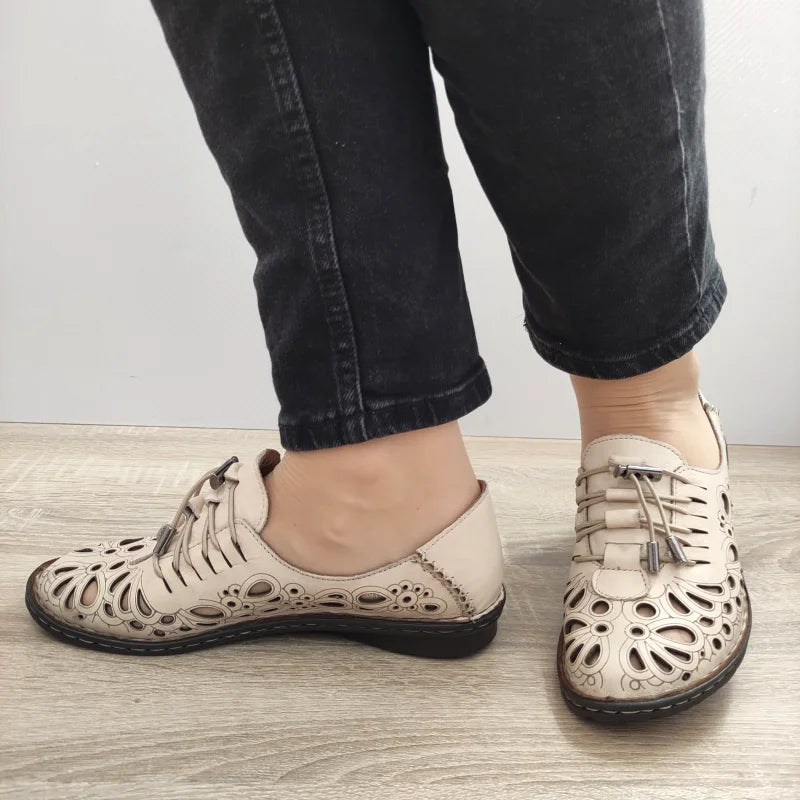 PANTOFI PERFORATI DAMA DOGATI 1154-1 BEJ - imagine 2