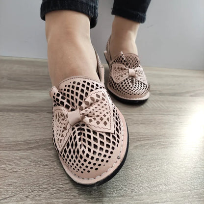 PANTOFI PERFORATI DAMA DOGATI 6670-21 ROZ PUDRA