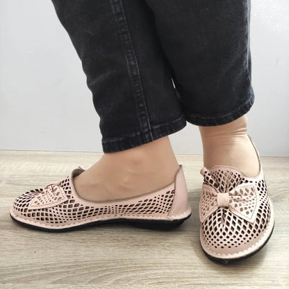 PANTOFI PERFORATI DAMA DOGATI 6670-21 ROZ PUDRA