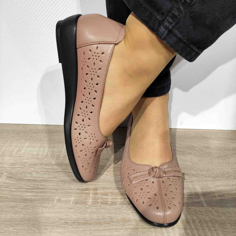 PANTOFI CASUAL PERFORATI DAMA FORMAZIONE 2551913 CREM - imagine 4